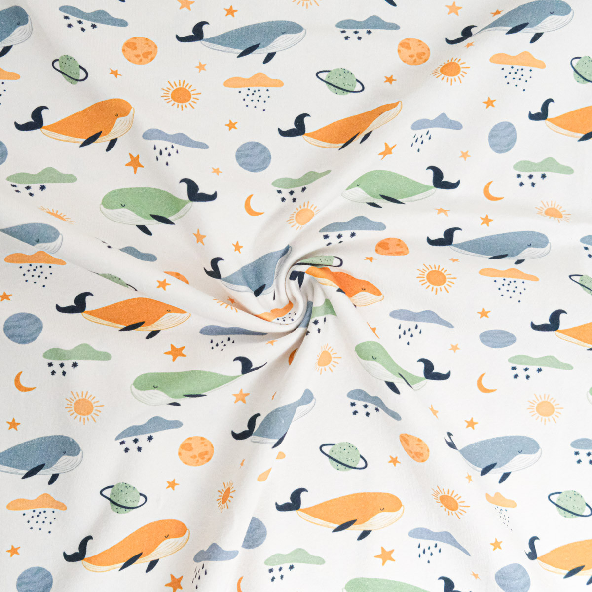 Club Baleine Printed Cotton Jersey - Maison Klem